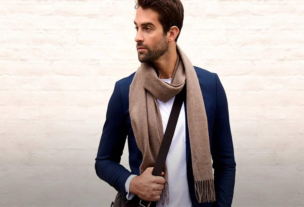 Cachecol Masculino - Elegância em Movimento um Guia Completo