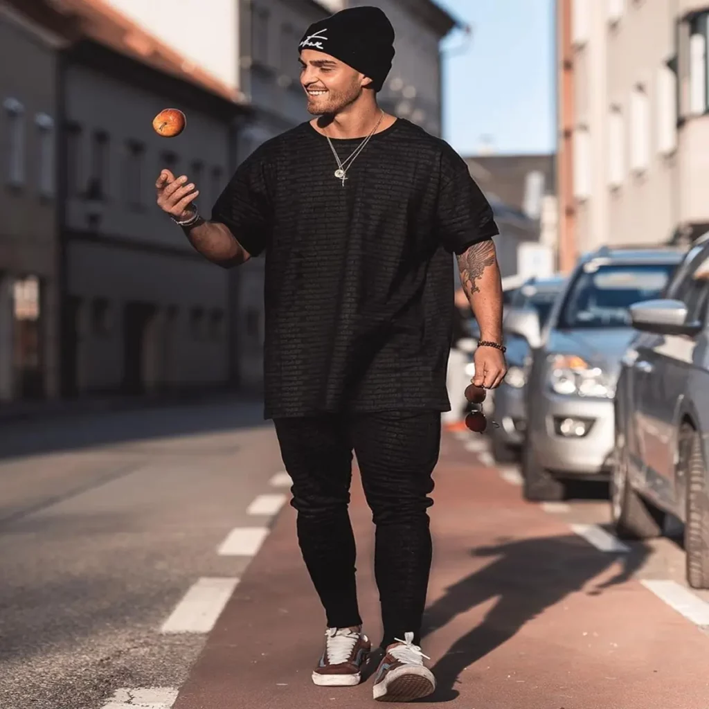 camisa oversized mascuina preta