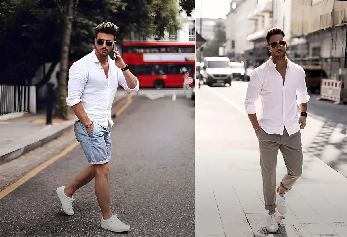 Como usar camisa com botão masculina?
