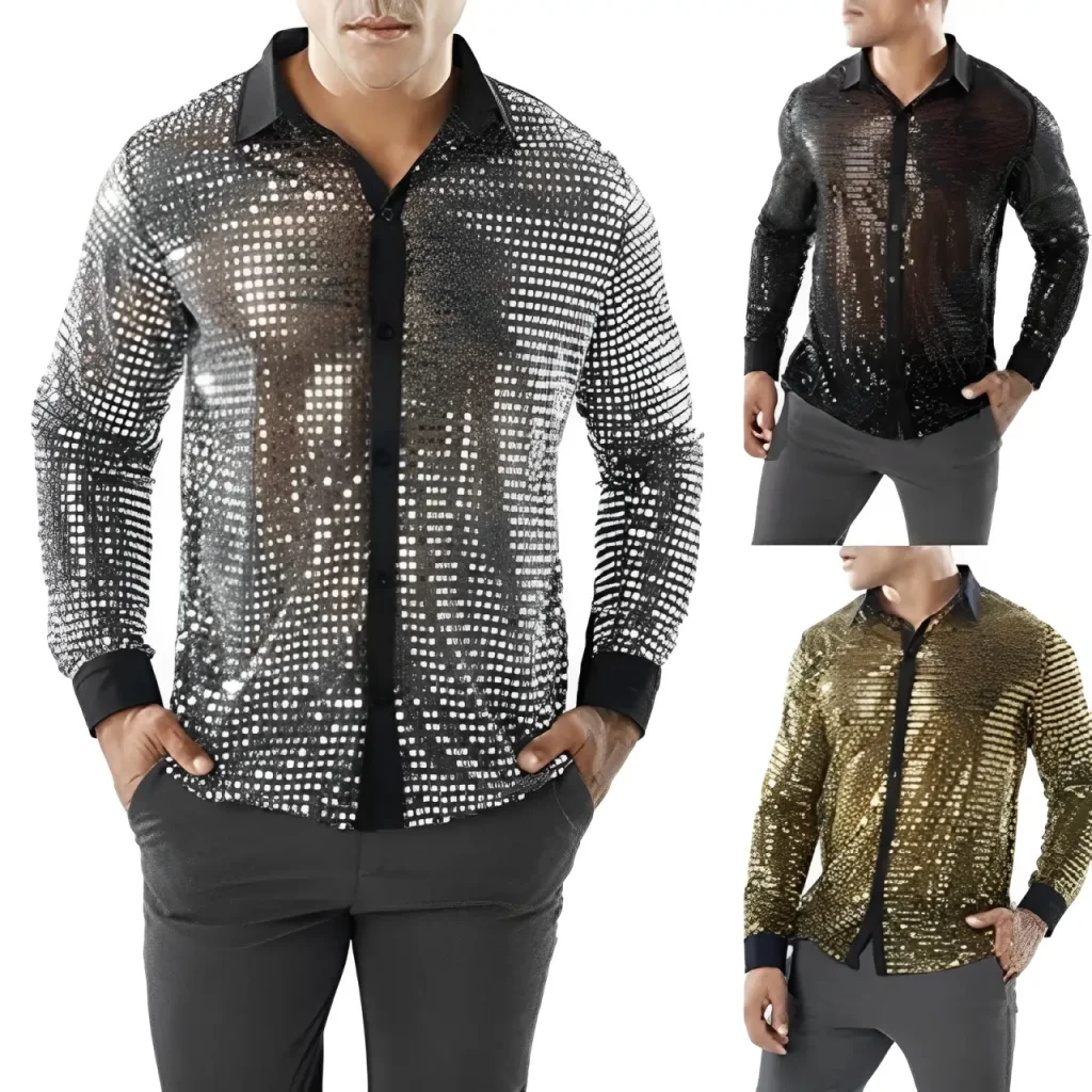 Camisa de Manga Longa dos Anos 70 Um Estilo Atemporal para o Visual Masculino 2