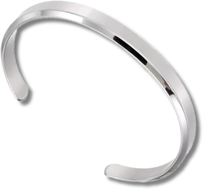 Pulseira Masculina, Bracelete Ajustável Em Aço Titânio, Não Enferruja, Pulseira Resistente Para Look Social Casual + Saquinho De Veludo Para Presentear* - DAZZELI