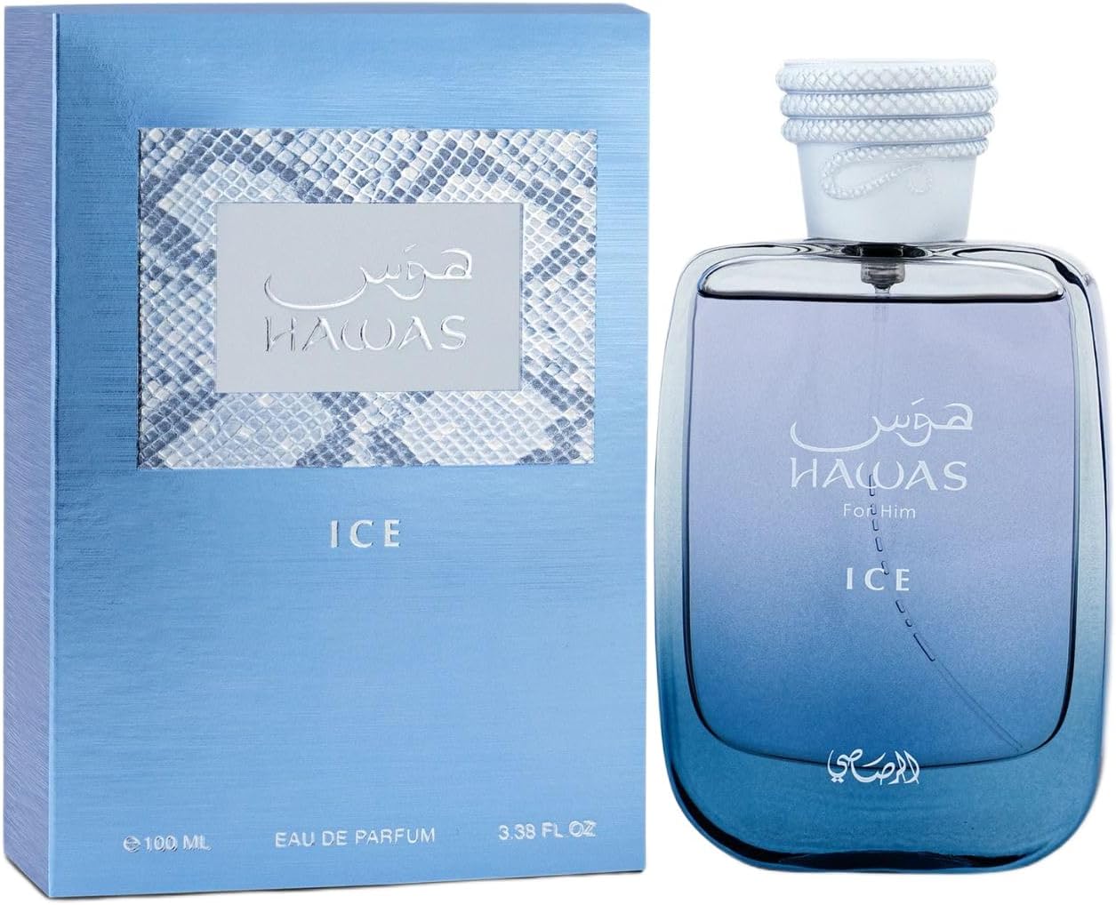 RASASI Hawas Ice for Men Eau de Parfum, 100 ml, fragrância árabe premium