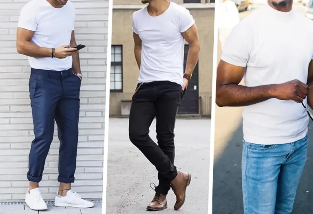 looks com camisa branca masculina