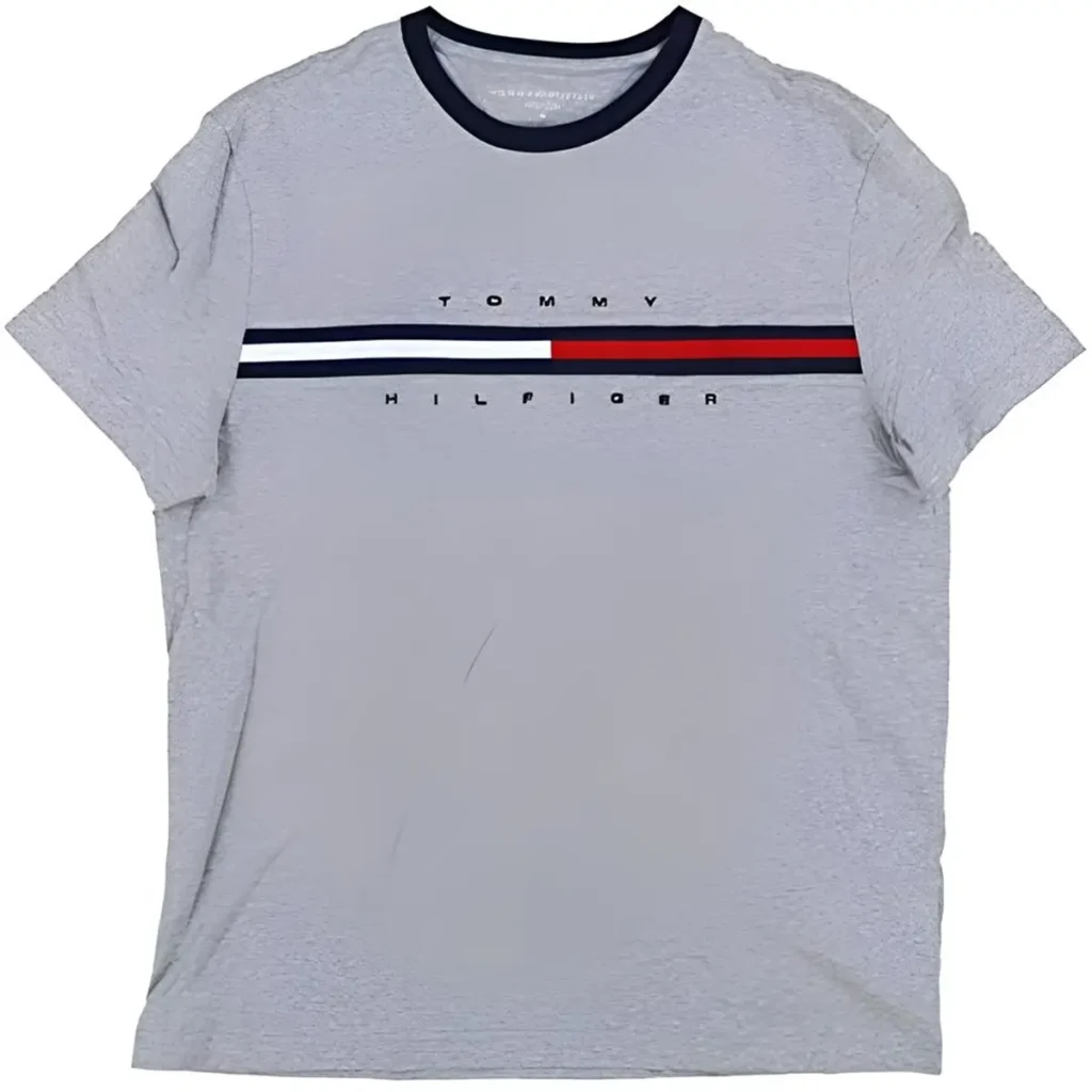 camisa tommy hilfiger cinza