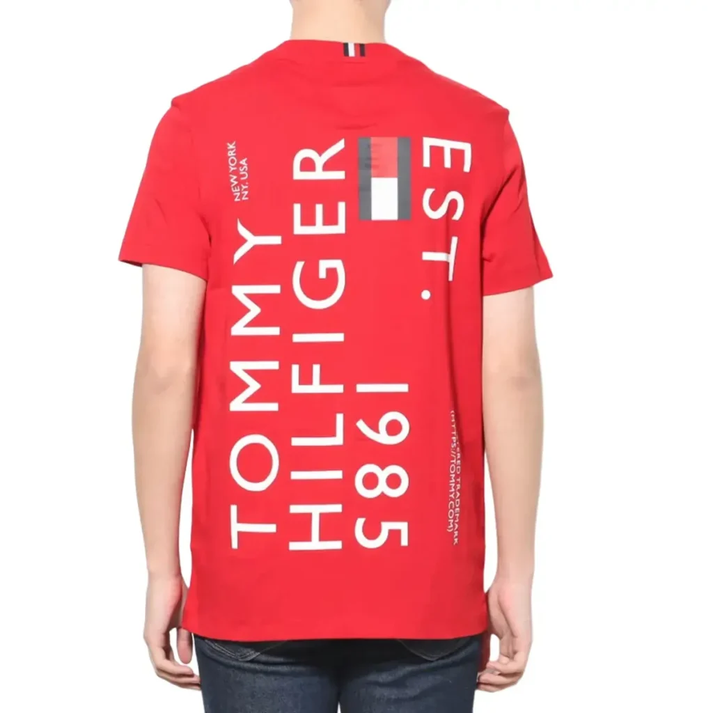 camisa tommy hilfinger verrmelha