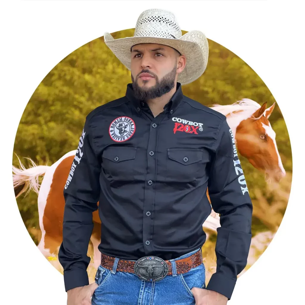 camisa_country_masculina_manga_longa_cowboy