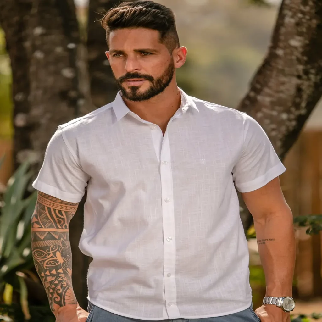 masculino-camisa-masculina-social-slim-fit-manga-curta-flame-look