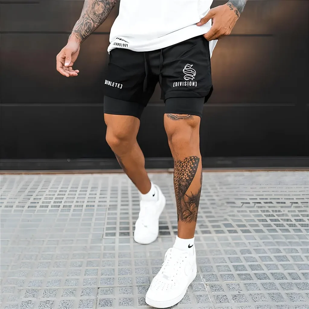 short masculino preto