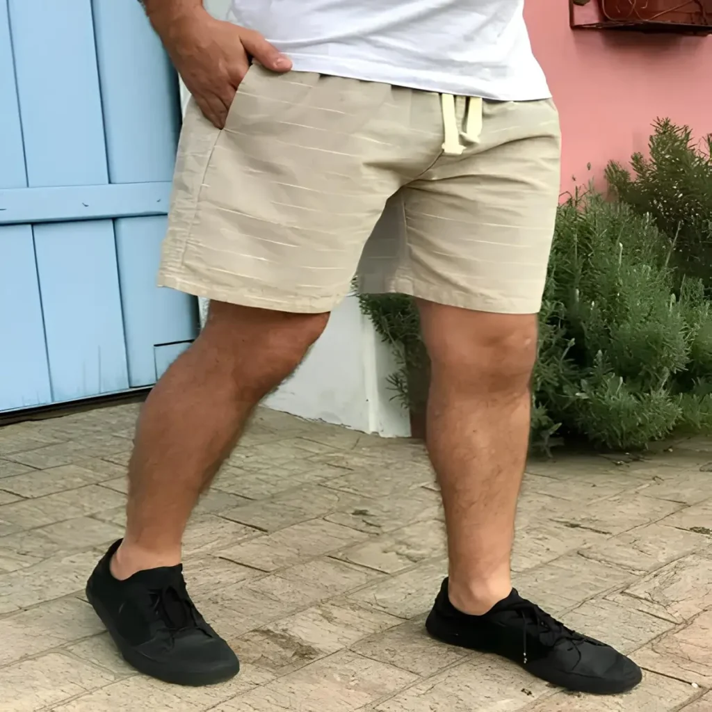 shorts de linho básico