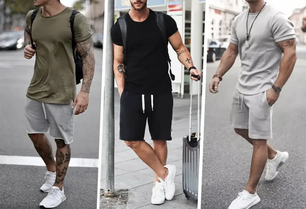 estilos de short moletom masculino