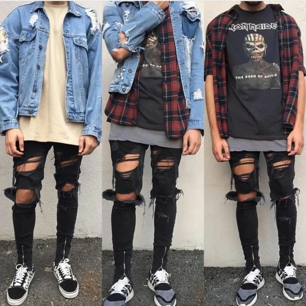 Estilo Grunge Masculino rock