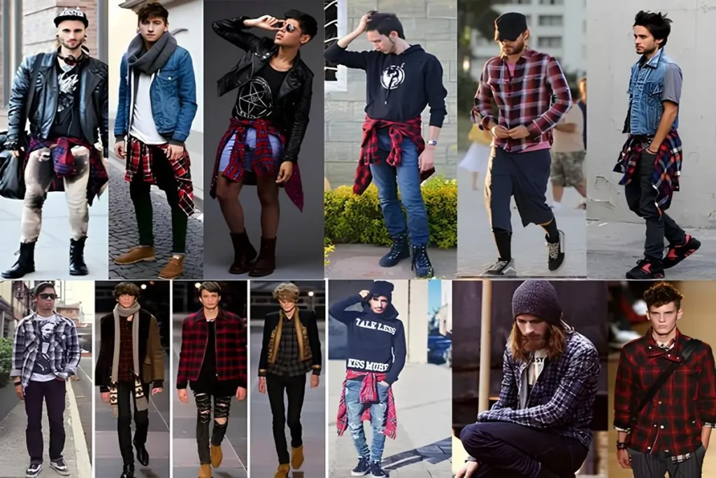 Estilo Grunge Masculino variações