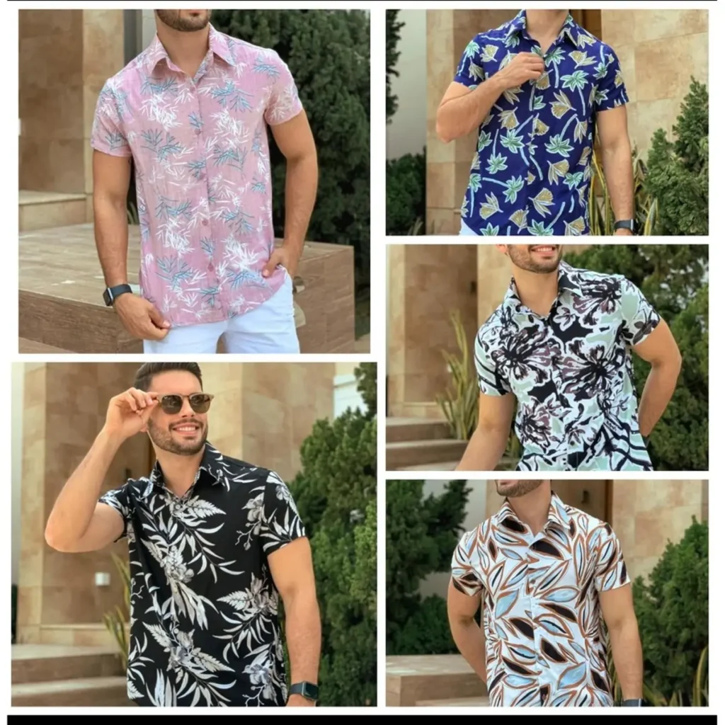 Camisas Florais e Psicodélicas Masculinas A Cara dos Anos 70 111